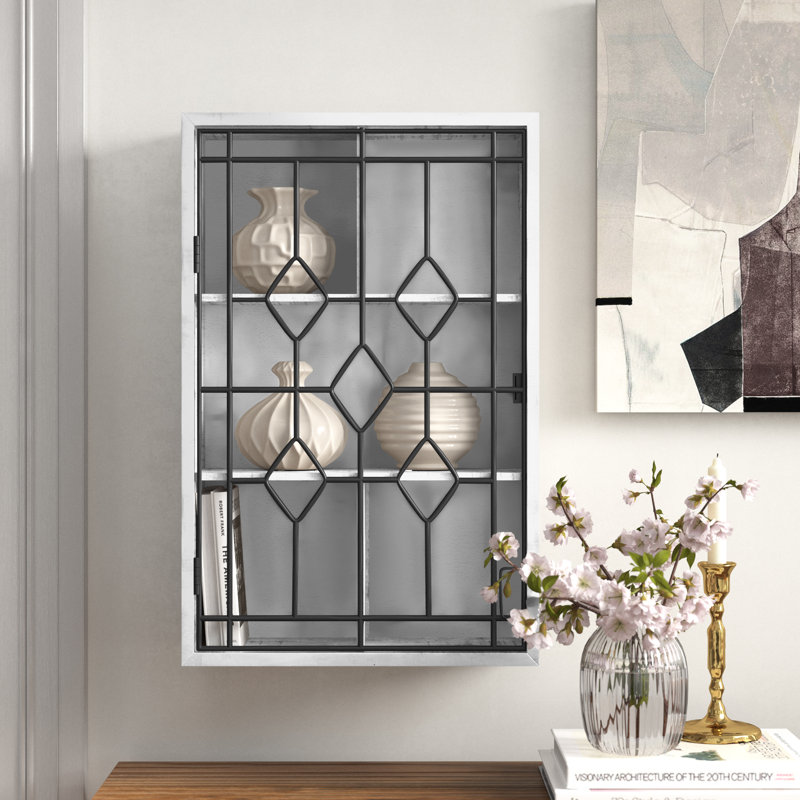 Atlai 5 Piece Cubby Shelf, White/Black