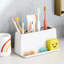 Support de brosse à dents YouCopia The Ledge, 3 fentes, organisateur de comptoir de salle de bain avec support pour téléphone et rangement