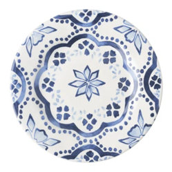 Juliska Indigo/White Iberian Side/Cocktail Plate