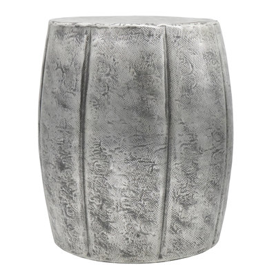 Silver Accent Table, 16.8X22", Made Of Aluminum, For A Gorgeous Decor Aluminum Finish, Beautiful