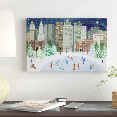 " Christmas In The City Collection A " by Grace Popp Painting Print