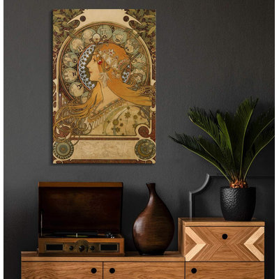 Reproduction classique d'Alphonse Mucha sur zodiaque sur toile par Alphonse Mucha