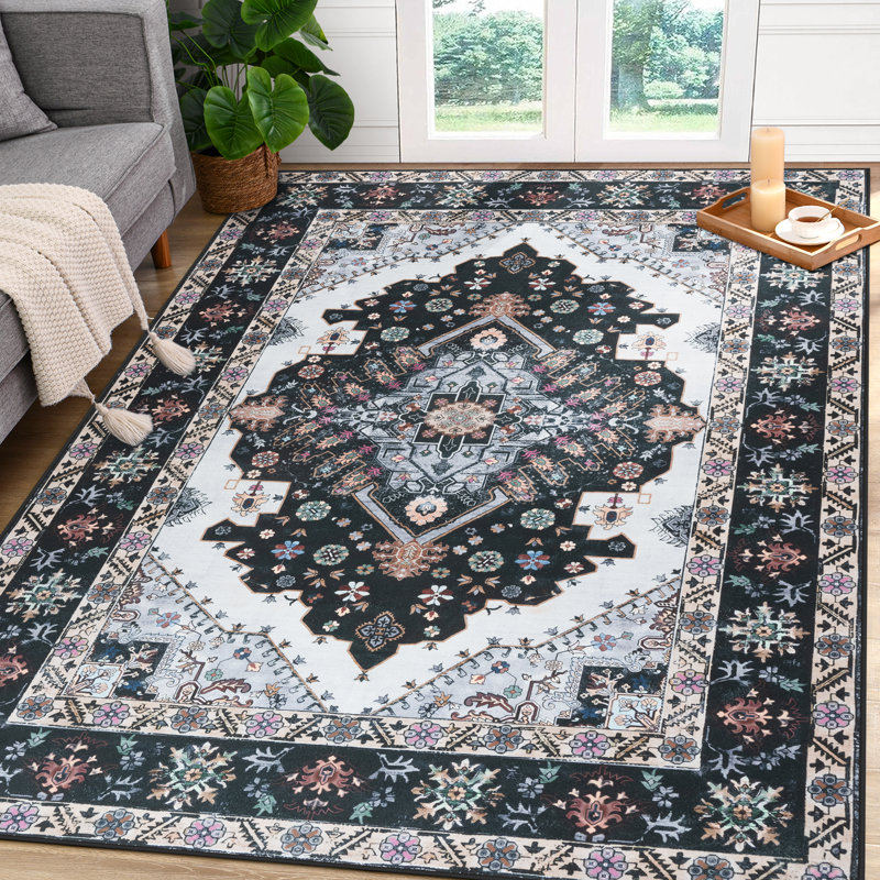 Vintage Look Shag Area Rug, Rectangle 153 x 244 cm