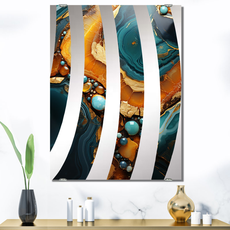 Warnock - Miroir mural abstrait MIR137643, 40 po x 30 po