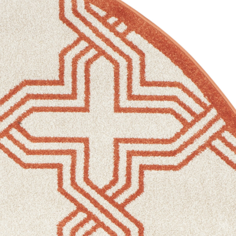 Thornbury Performance Geometric Rug, Round 7'