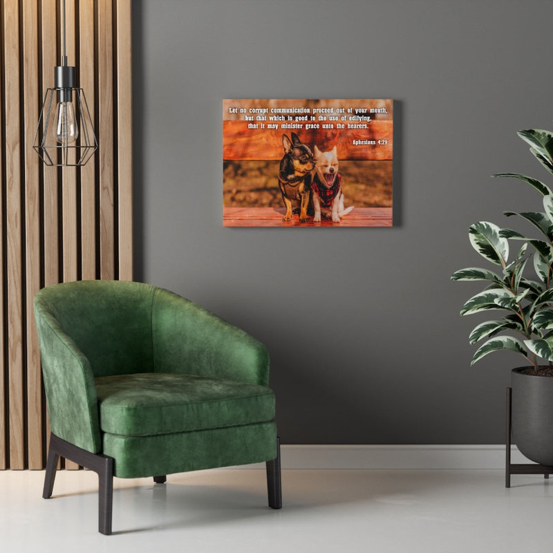 Grace Unto The Hearers Ephesians 4:29 - Wrapped Canvas Print, 46cm H x 61cm W