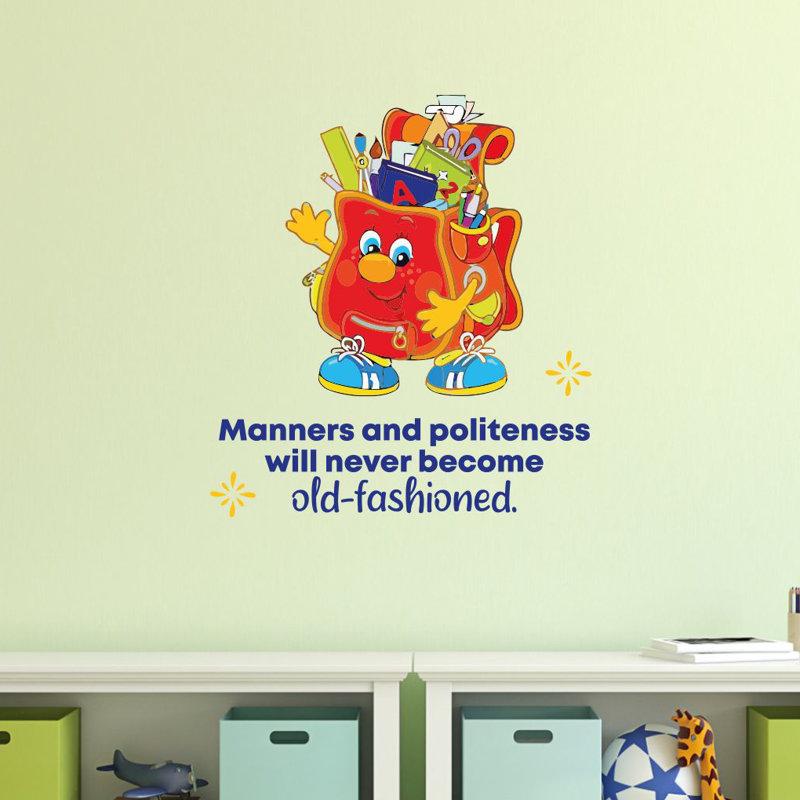 Text & Numbers Wall Decal, 40" H x 35" W x 0.05" D