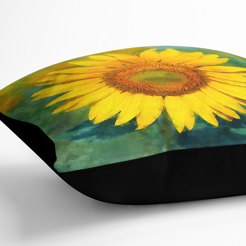 Square Throw Cushion, Black, 40cm H x 40cm W x 15cm D