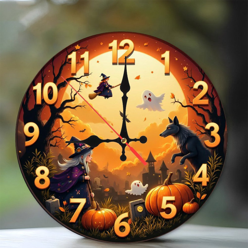 Horloge d'Halloween