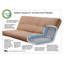 Futon double Bridyn avec matelas inclus-1798013368