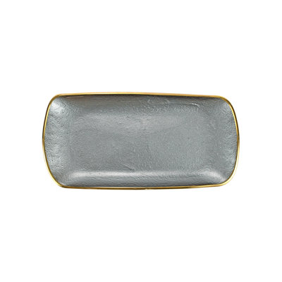 VIETRI Metallic Glass Tray