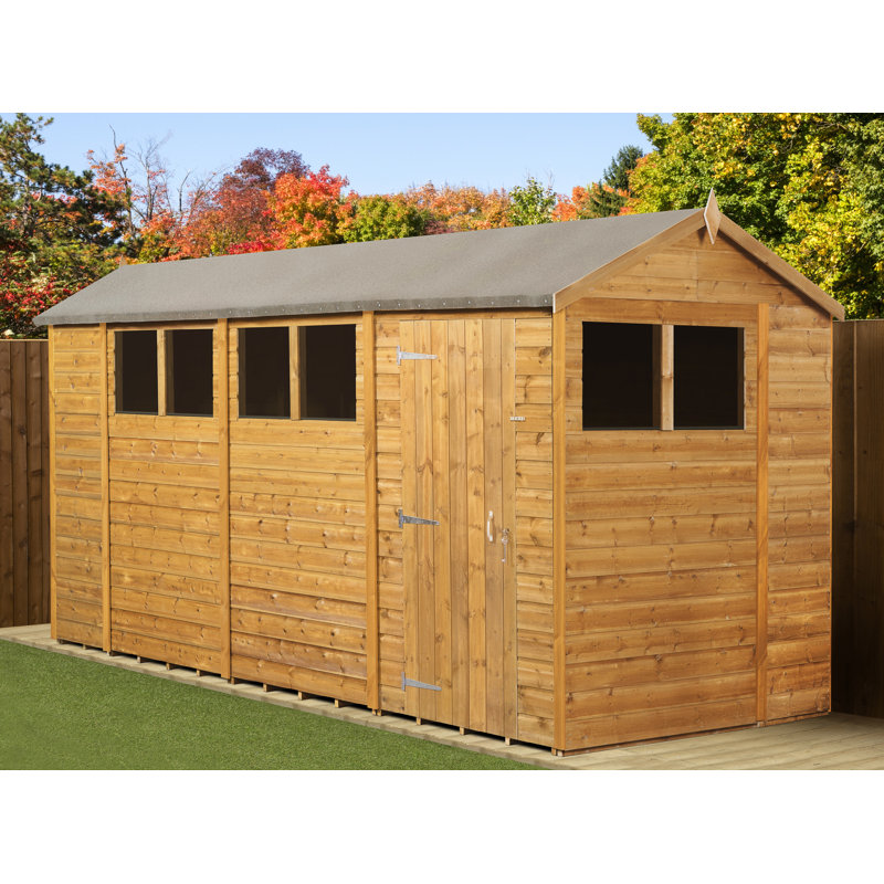 Modular Apex Garden Shed 14X6 No Windows, Yes