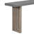 Oak Veneer Console Table With Distinctive Side Shapes-596202163