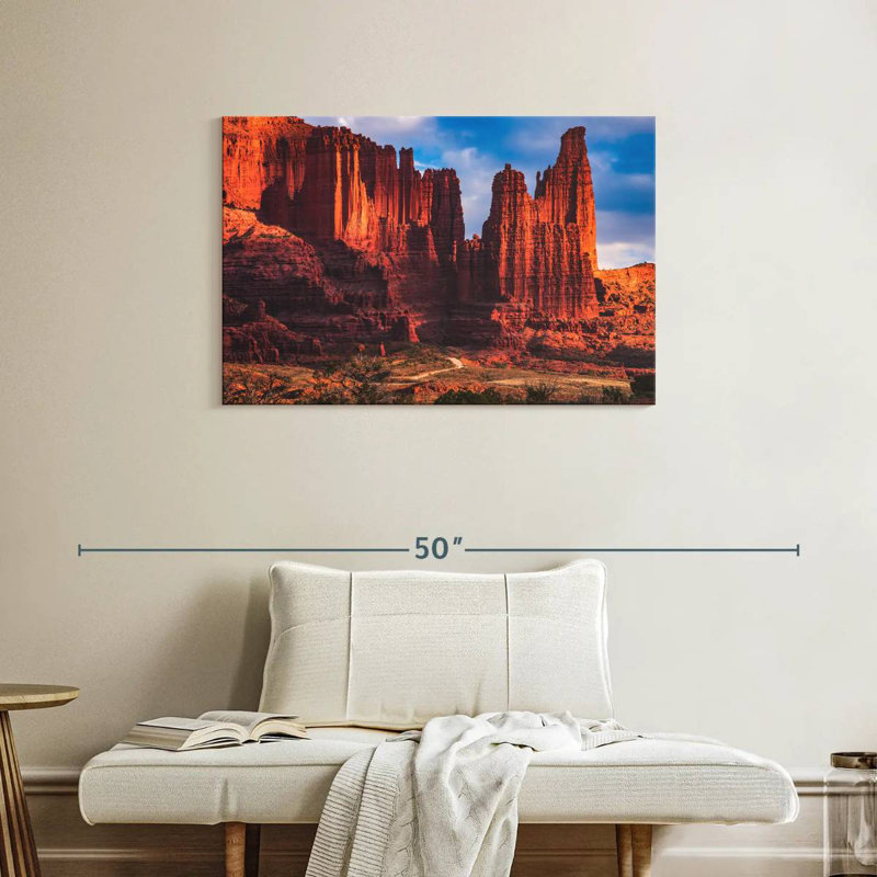 Alvord Great Fisher Towers, 24" H x 36" W