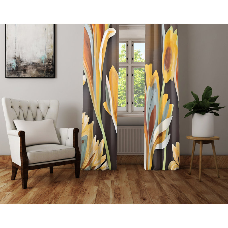 Rideau en polyester Sibury, L 20 po x L 61 po