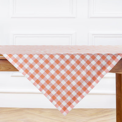 Morgan Check - 100% Pure Linen Table Throw