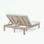 Chaise longue double à 5 positions avec dossier réglable et coussins latéraux pliables-820838077