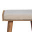 Jamila 50cm Wide Rectangle No Pattern Footstool Ottoman