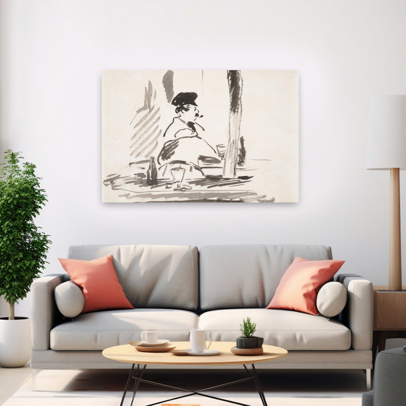Le Bouchon, 1878, estampe d'art mural abstrait contemporain, H 40 po x l 60 po