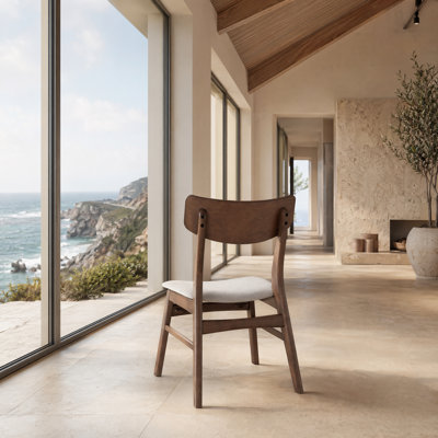 Upholstered Solid Wood Dining Chair
