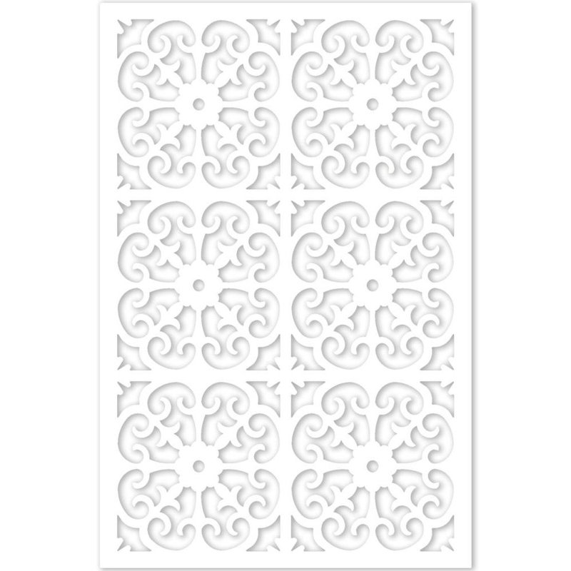 48'' x 32'' Roman Vinyl Privacy Screen, White