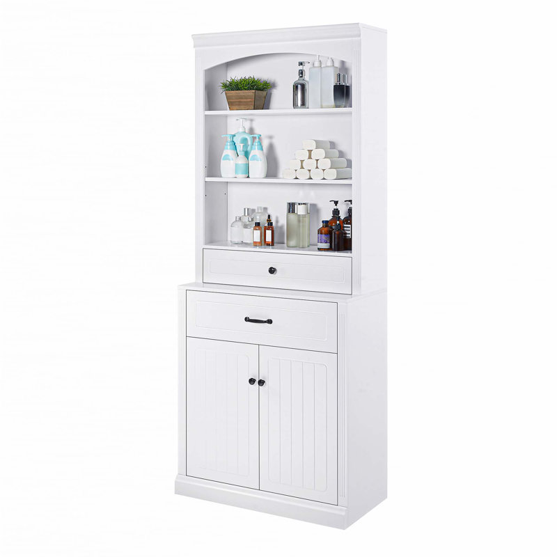 Armoire de rangement pour salle de bain avec tablette réglable