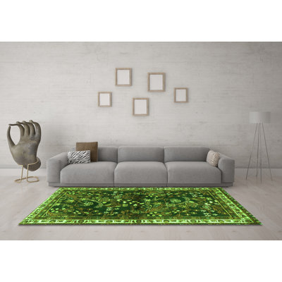 Washable Floral Indoor Rug