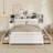 Wooden Storage Bed with All-In-One 2 Nightstand, Storage Shelf and Cabinet Bookcase with 2 Charging Stations-227804583