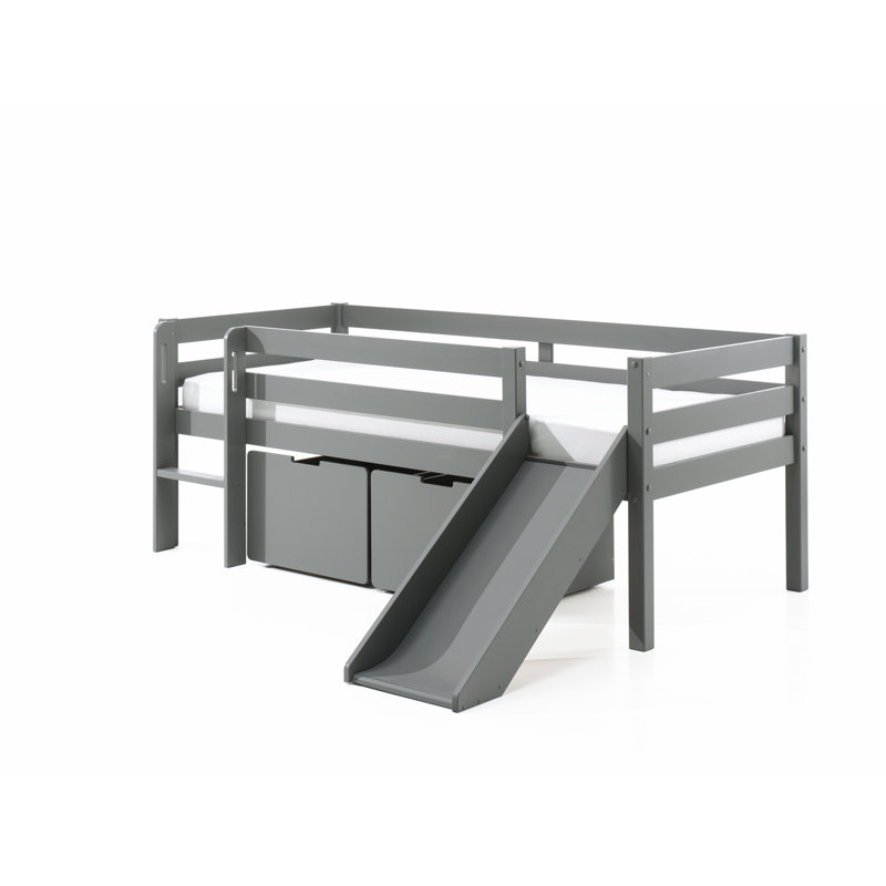 European Single (90 x 200cm) Drawer Bed, Grey
