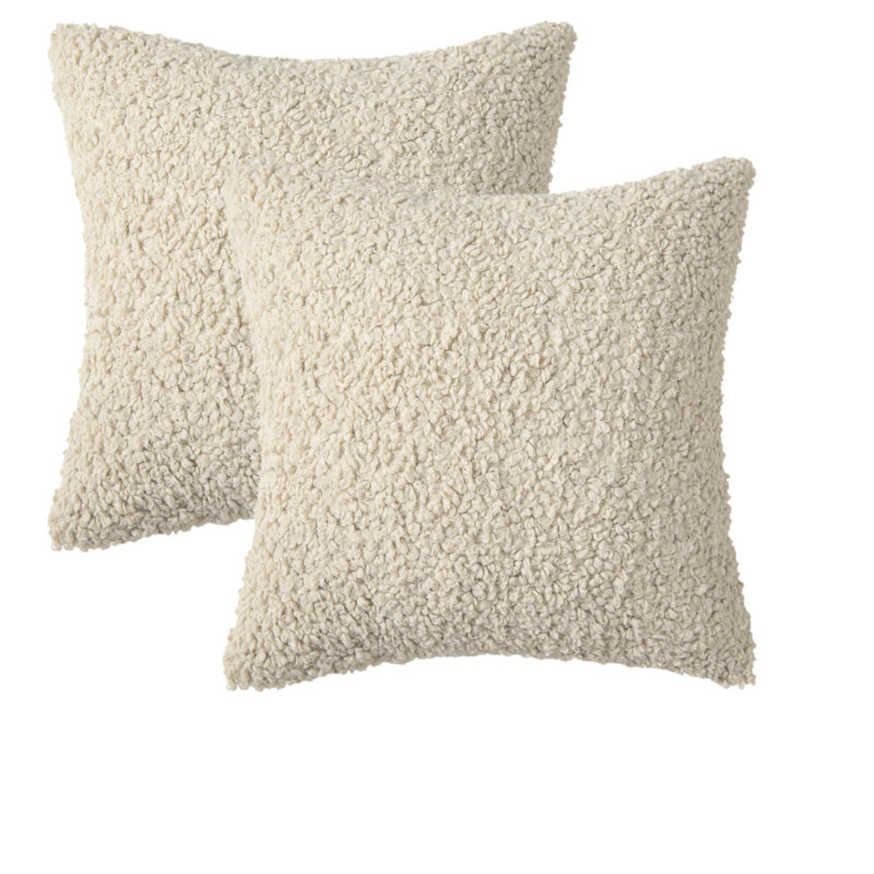 Housse de coussin , Beige, H 20 po x l 20 po