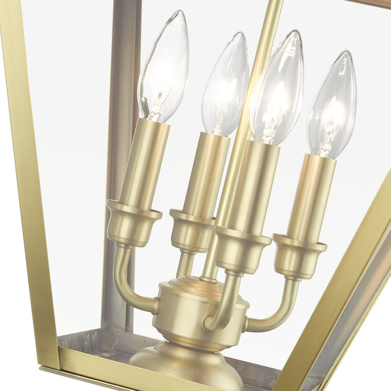 Florinel Lantern Head, Natural Brass, 27" H x 15" W x 15" D