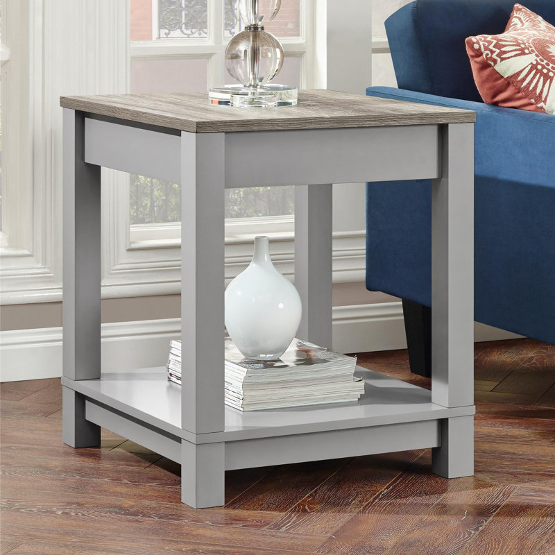 Aaron End Table, Grey