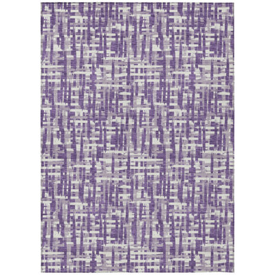 Ayani Purple Washable Indoor-Outdoor Rug - 