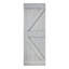 Porte de grange coulissante en bois massif de style K sans trousse de quincaillerie (dalle de porte seulement) - Assemblage requis-86439599-86439600