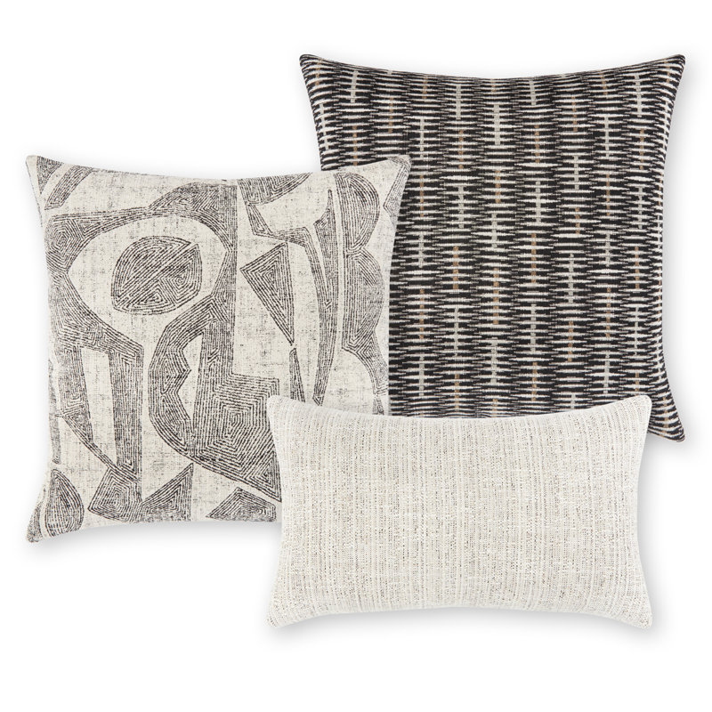 Influence Square Indoor/Outdoor Pillow Cover & Insert, Square 20", Light Brown, Polyester