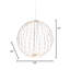 Sphère métallique illuminée avec micro lumières DEL-1959093587