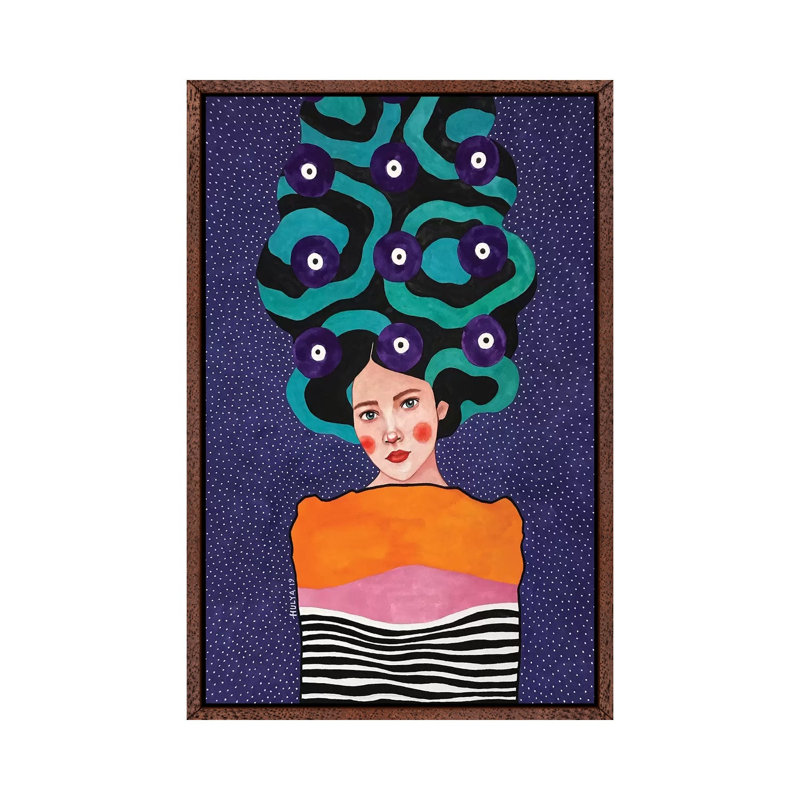 Beneath The Breaking Waves by Hülya Özdemir - Painting on Canvas, 66.04cm H x 45.72cm W x 3.81cm D