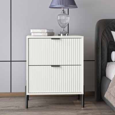 Cainsville 21.5'' W Manufactured Wood+ Steel Nightstand