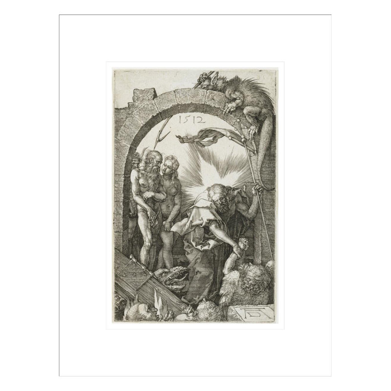 «Christ in Limbo» par Albrecht Dürer, impression giclée encadrée, H 16,75 po x l 12,91 po