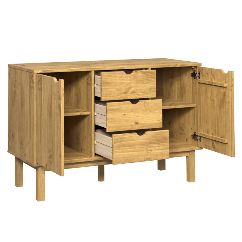 Buffet en bois Norden | , Brun