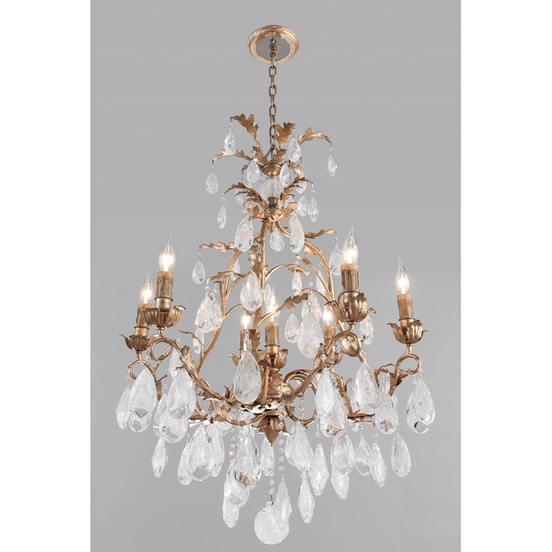 Amadeus 6-Light Candle Style Empire Chandelier, 43.5" H x 28" W x 28" D, 6