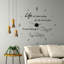 Dance in The Rain Quote Wall Clock