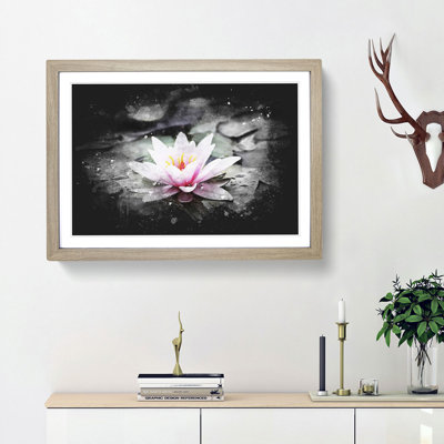 A Pale Pink Water Lily - Picture Frame Graphic Art Print