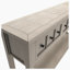 RusticWood Storage Console Table with two Different Size Drawers and Bottom Shelf-510586039