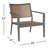 Limetta Powder Coated Aluminum Outdoor Lounge Chair