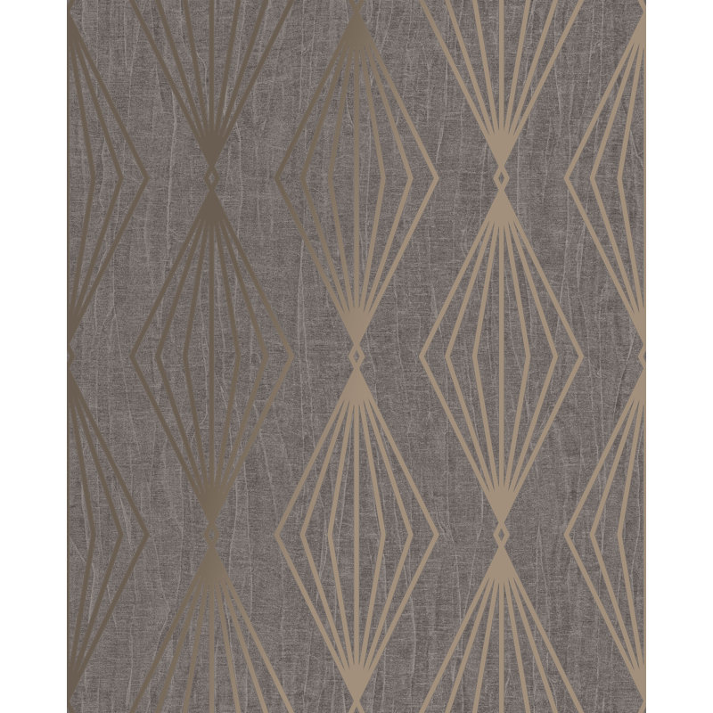 Boutique Marquise Geometric Wallpaper, Smoke