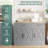 Farmhouse Sideboard Buffet With 3 Doors & Adjustable Shelf – Grey