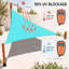 Toile d'ombrage triangulaire Colourtree avec trousse de quincaillerie d'installation-58148945-92296163