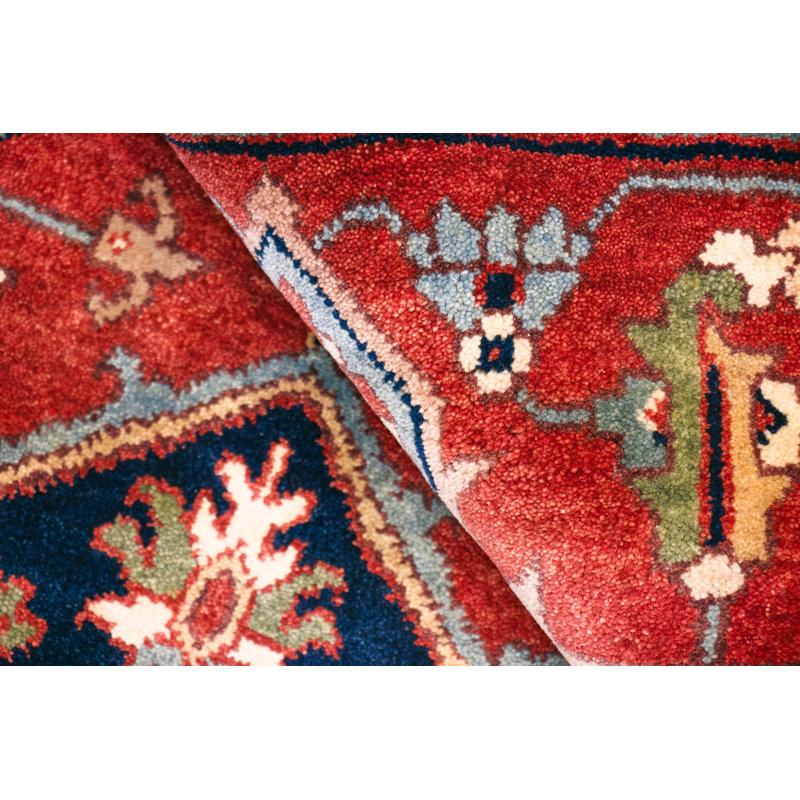 Serapi Hand Knotted Wool Oriental Area Rug in Rust, Rectangle 8' x 10'