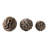 Hershman Set Of 3 Hershman Wavy Spheres-1171007648
